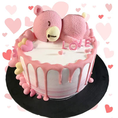 Lovely Teddy fondant cake