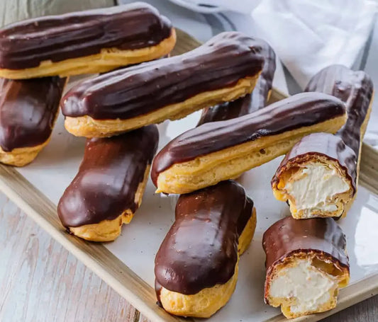 Mini Eclairs with custard filling